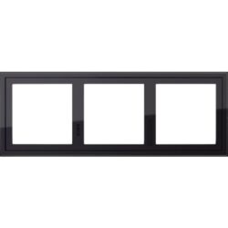GIRA - Adaptateur de montage 3x Gira E2 noir - 131305