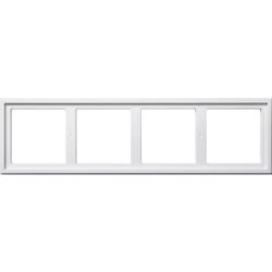 GIRA - Adaptateur de montage 4x Gira E2 blanc - 131403