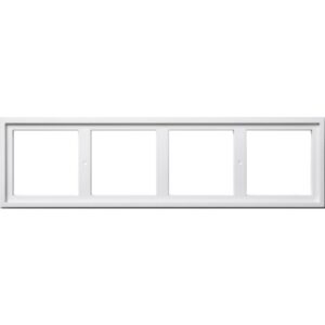 GIRA - Adaptateur de montage 4x Gira E2 blanc - 131403