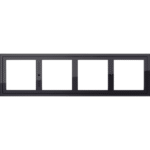GIRA - Adaptateur de montage 4x Gira E2 noir - 131405