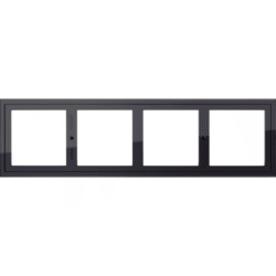 GIRA - Adaptateur de montage 4x Gira E2 noir - 131405