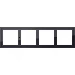 GIRA - Adaptateur de montage 4x Gira E2 noir - 131405