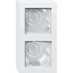 GIRA - Boîtier AP 2x + cadre Gira E2 blanc - 106229
