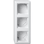 GIRA - Boîtier AP + cadre 3x Standard 55 blanc - 106303