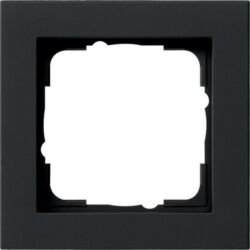 GIRA - Cadre finition 1x Gira E2 noir m - 021109