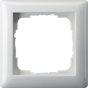 Cadre de finition simple blanc pour plaque standard 55