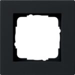 GIRA - Cadre finition 1x plat Gira E2 noir m - 0211095