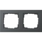 GIRA - Cadre finition 2x Gira E2 anthracite - 021223