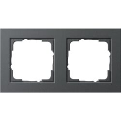 Cadre de finition double E2 anthracite, configuration visible