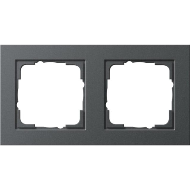 GIRA - Cadre finition 2x Gira E2 anthracite - 021223 GIRA - Cadre finition 2x Gira E2 anthracite - 021223