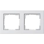 GIRA - Cadre finition 2x Gira E2 blanc s - 021222