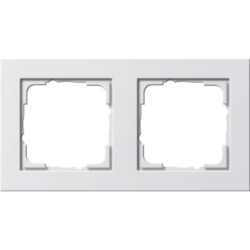 GIRA - Cadre finition 2x Gira E2 blanc s - 021222