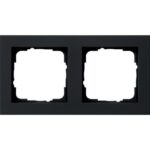 GIRA - Cadre finition 2x Gira E2 noir m - 021209