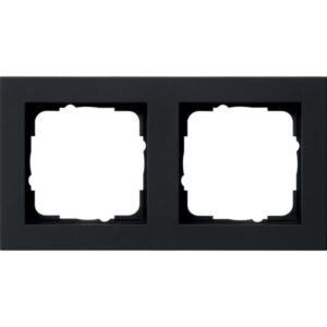 GIRA - Cadre finition 2x Gira E2 noir m - 021209