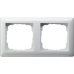 GIRA - Cadre finition 2x Standard 55 blanc - 021203