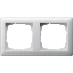 Cadre double Standard 55 blanc brillant, configuration visible