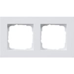 GIRA - Cadre finition 2x plat Gira E2 blanc s - 0212225
