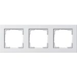 GIRA - Cadre finition 3x Gira E2 blanc s - 021322