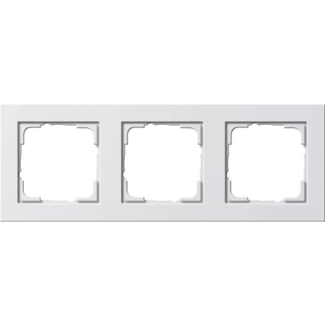 GIRA Cadre de finition triple E2 blanc pur mat Cadre triple blanc pur mat pour trois mécanismes avec finition rectangulaire