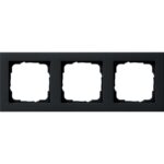 GIRA - Cadre finition 3x Gira E2 noir m - 021309