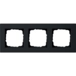 GIRA - Cadre finition 3x plat Gira E2 noir m - 0213095