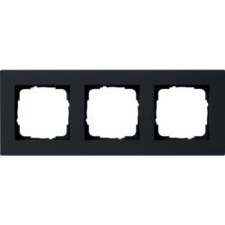 GIRA - Cadre finition 3x plat Gira E2 noir m - 0213095