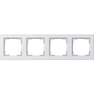 GIRA - Cadre finition 4x Gira E2 blanc s - 021422
