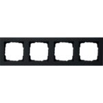 GIRA - Cadre finition 4x Gira E2 noir m - 021409