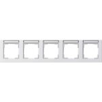 GIRA - Cadre finition 5x horiz. ZI Gira E2 blanc s - 109522