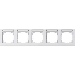 GIRA - Cadre finition 5x horiz. ZI Gira E2 blanc s - 109522