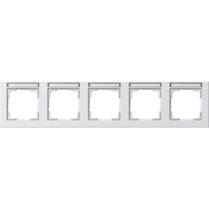 GIRA - Cadre finition 5x horiz. ZI Gira E2 blanc s - 109522