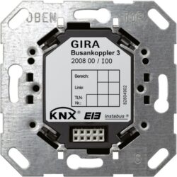 Détails visibles de Coupleur de bus KNX 3 modules avec borne de raccordement pour Modules encastrables