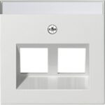 GIRA - Couvercle 30° + étiquette p. ann. supp MJ 2x System 55 blanc s - 264027