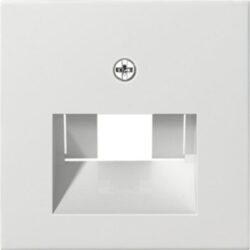 Couvercle prise réseau UAE IAE blanc pur, configuration visible
