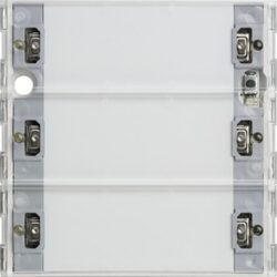 Détails visibles de Capteur tactile KNX Komfort 3 postes System 55 pour Commandes tactiles