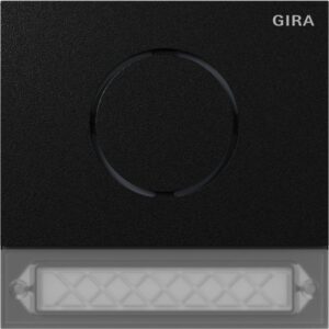 GIRA - Platine de rue System 106 m noir mod. Test IBS - 5569925