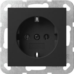 GIRA - Prise SCHUKO System 55 noir m - 4188005