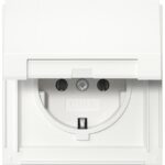 GIRA - Prise SCHUKO clapet Gira TX_44 blanc - 445466