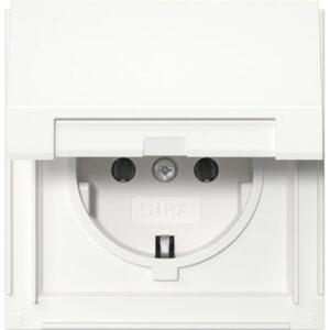 GIRA - Prise SCHUKO clapet Gira TX_44 blanc - 445466