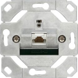 Détails visibles de Prise réseau RJ45 Cat 6A blindée encastrable pour Keystones RJ45