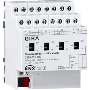 GIRA - Unité de commande 1 - 10 V 4x manuel KNX - 222400