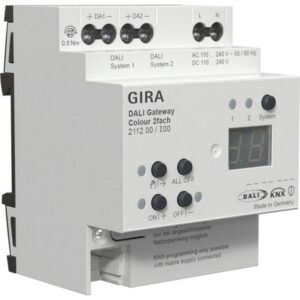 GIRA - passerelle DALI Colour 2x rDIN KNX Secure - 211200