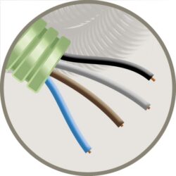 GREEN FLEX - Green Flex tube précâblé 16mm LS0H vert + installation H07Z1-U 4X1