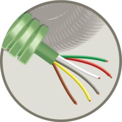 GREEN FLEX - Green Flex tube précâblé 16mm LS0H vert + téléphonie SGG 6X0