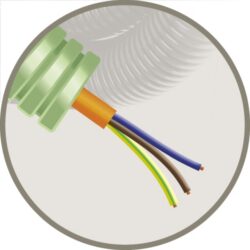 GREEN FLEX - Green Flex tube précâblé 20mm LS0H vert + FR2 Rf 1h30 3G1