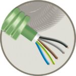GREEN FLEX - Green Flex tube précâblé 20mm LS0H vert + installation XGB 5G1