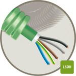 GREEN FLEX - Green Flex tube précâblé 25mm LS0H vert + installation XGB 5G6mm² - HFX5G6XL