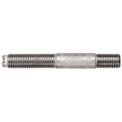 Axe fileté acier 9,5 x 71 mm avec section centrale lisse et extrémités filetées