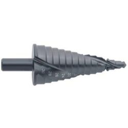 Foret étagé conique 6 à 30 mm avec queue cylindrique noire