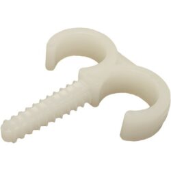 Détails visibles de Clip cheville PVC double pour béton 16/20 mm pour Clips cheville
